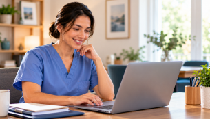 Home care scheduler managing caregiver schedules