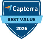 Capterra badge for Best Value in 2026, an award received by CareSmartz360