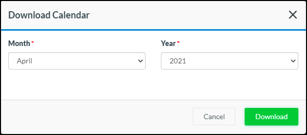 selected caregiver will be generated and a .zip file will be downloaded.