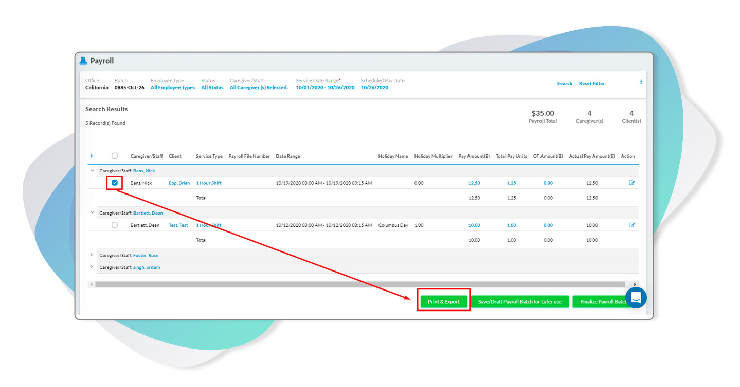 Home care Payroll Software- CareSmartz360+