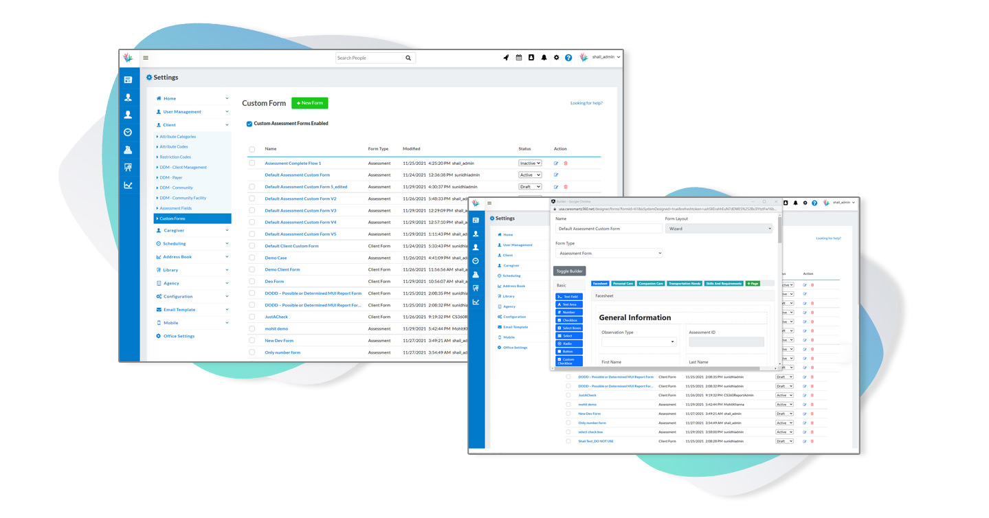 Homecare Custom Online Forms
