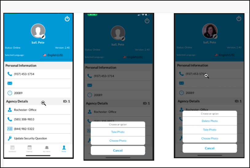 Updates in Caregiver Mobile App
