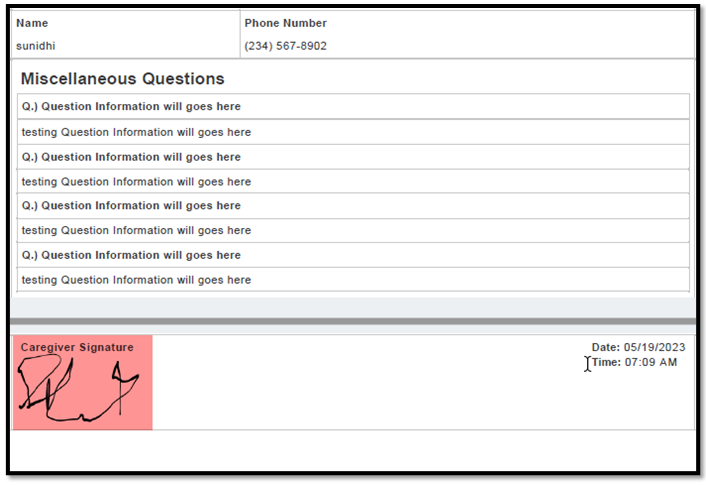Updates in Caregiver Applicant form