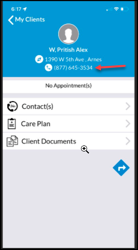 Caregiver Profile Picture Update in the caregiver app