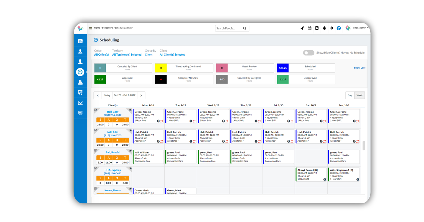 Home Care Scheduling software