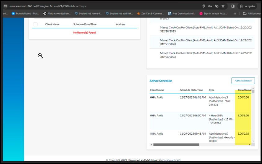 CareSmartz360 Home Care Adhoc Scheduling Software