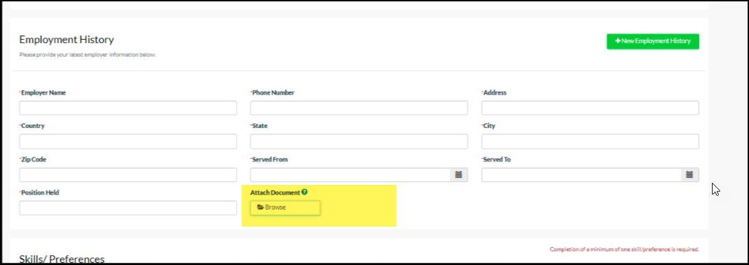 CareSmartz360 Caregiver Applicant Form Update
