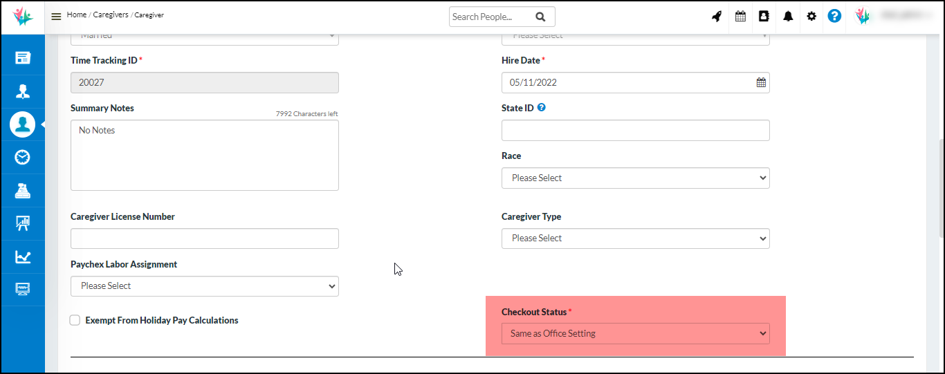 CareSmartz360 Caregiver Checkout Status Updates