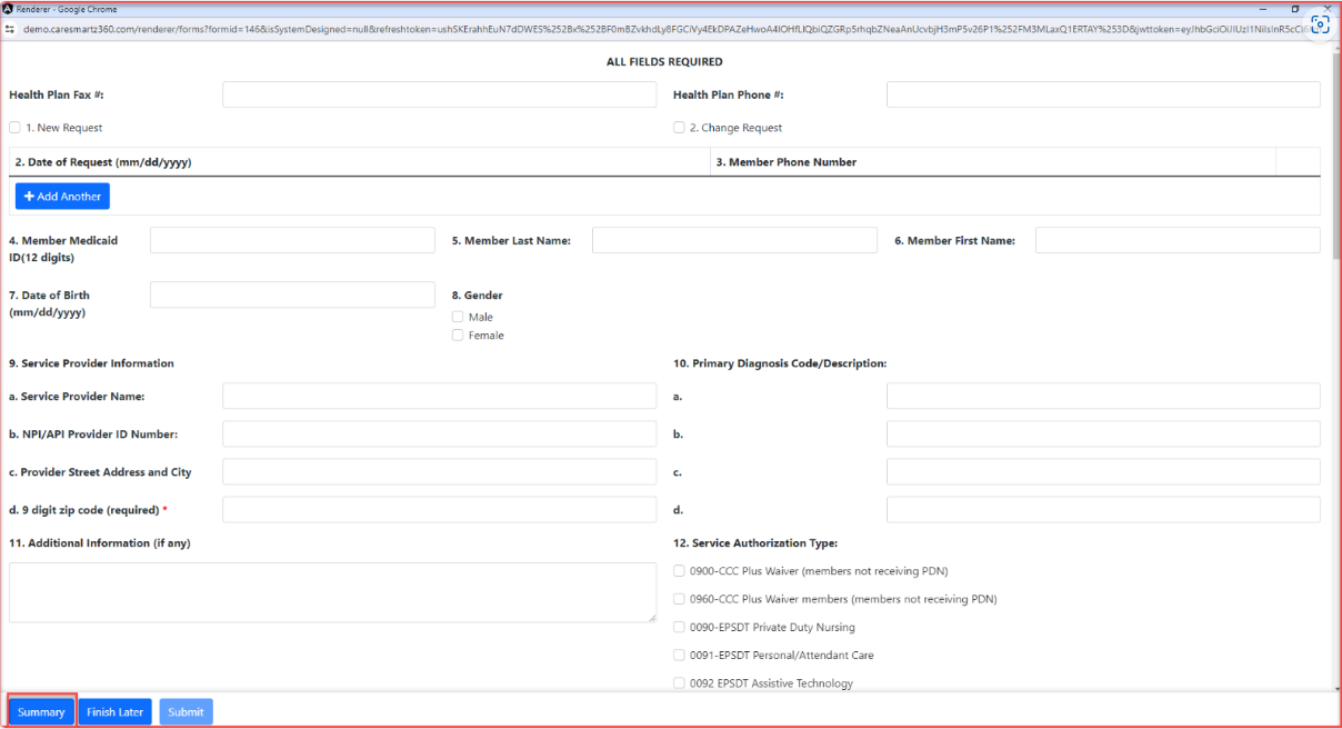 CareSmartz360 Client DMAS Forms Update