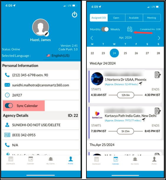 CareSmartz360 Caregiver App Update