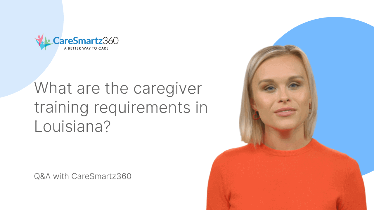caregiver training requirements in Louisiana