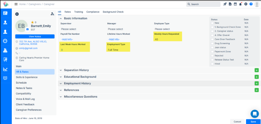 Caregiver Hours Tracking - Home Care Agency Portal Updates