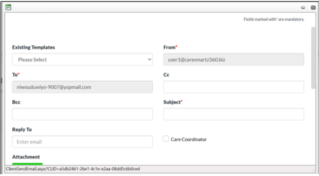 Reply To field feature added on homecare agency portal
