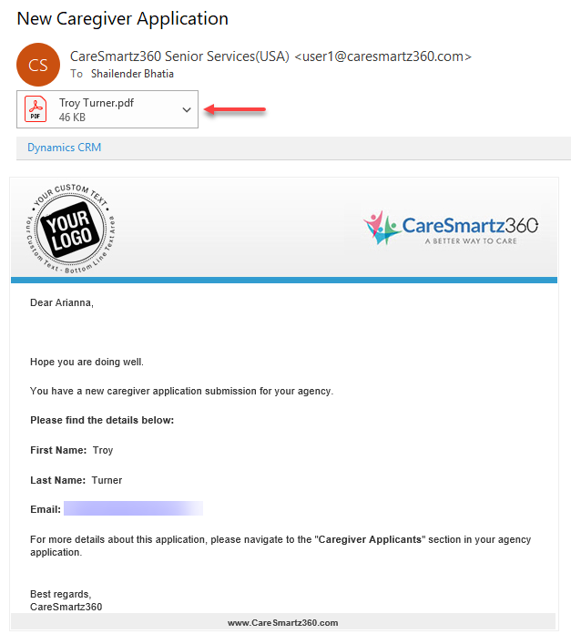 Caregiver Application