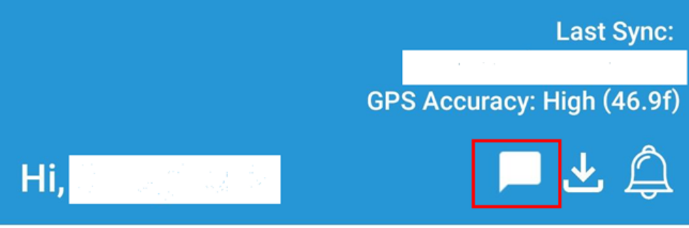 Mobile app chat access for caregivers