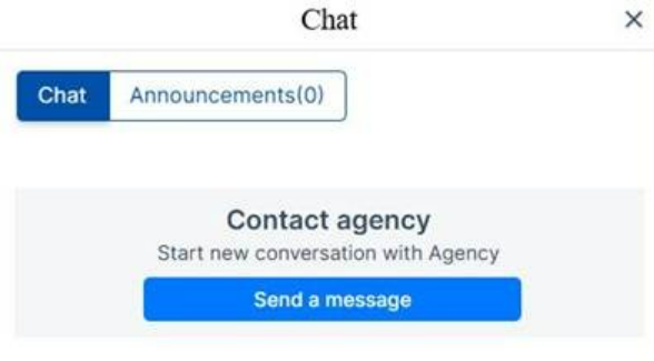Chat onboarding view for new users