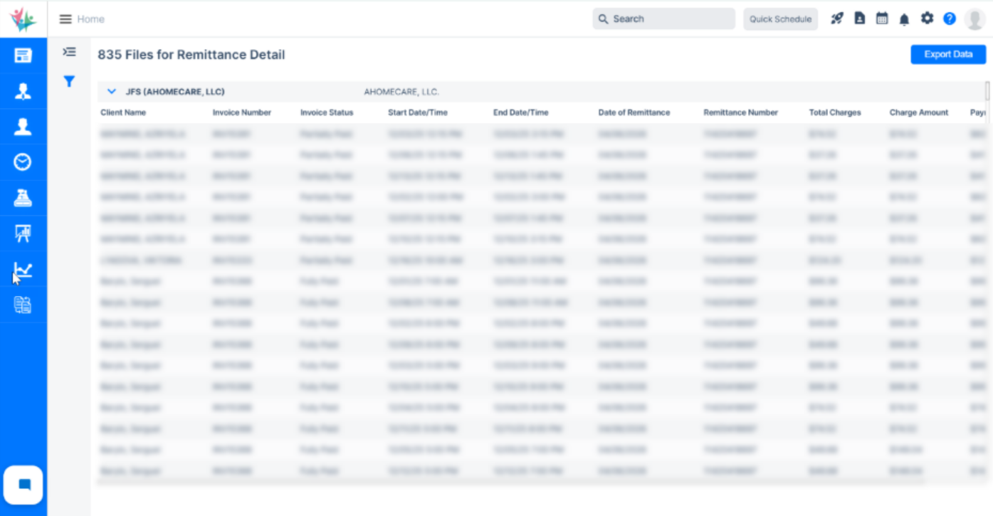 835 remittance payment details update in the Agency Portal