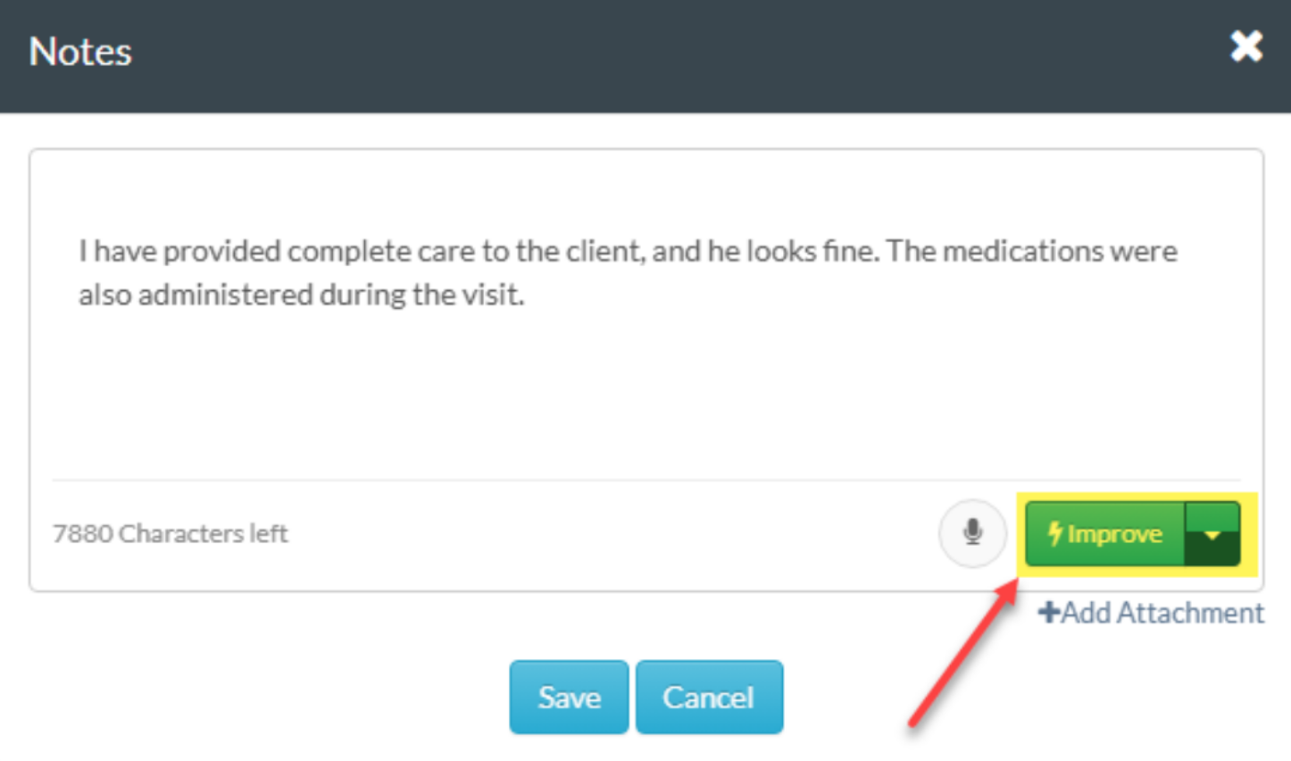 New AI note rephrasing update for caregiver notes in the Caregiver App and Portal