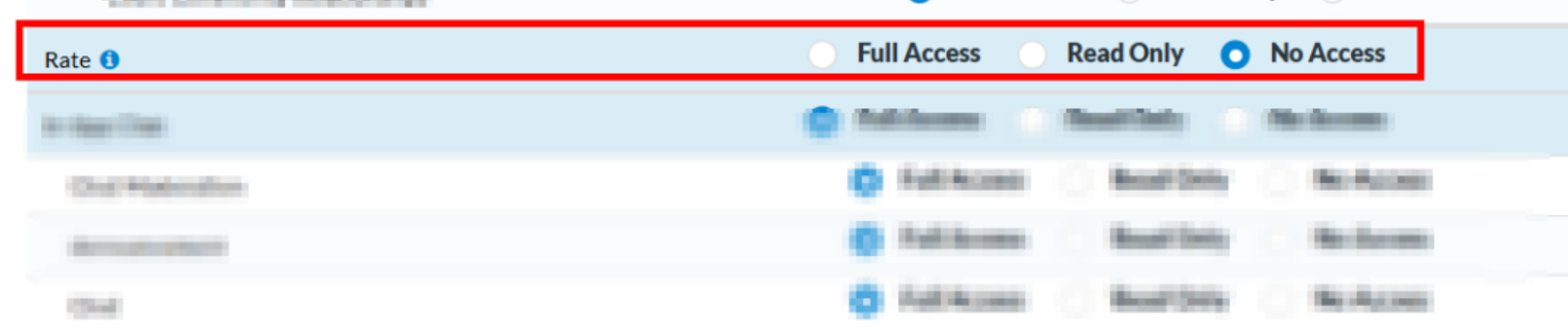 New rate permission settings in CareSmartz360 software