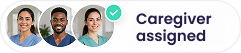 Caregiver shift assignment status