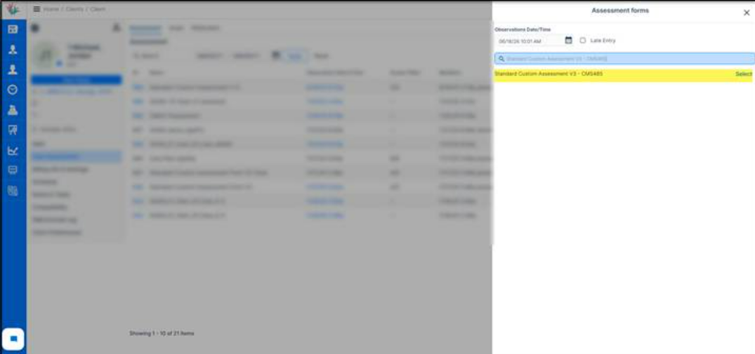 Assessment forms updated with CMS-485 data capture