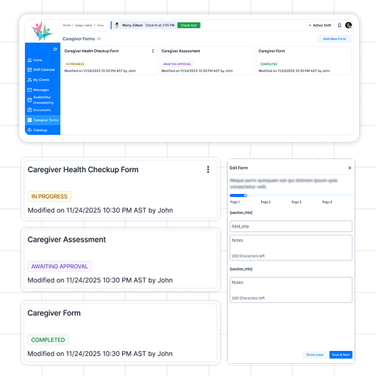 Caregiver Portal for HomeCare Agencies - CareSmartz360