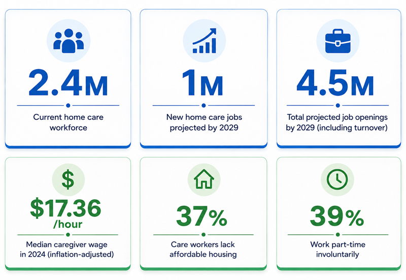 Home care workforce recruitment statistics
