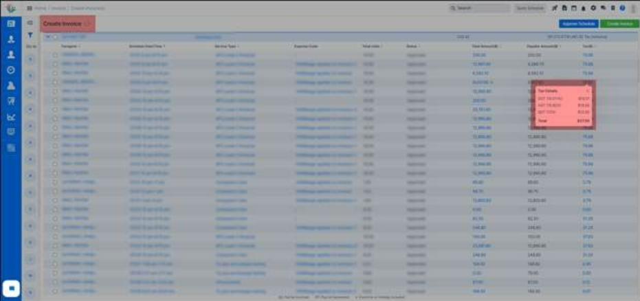 New multi-tax support with detailed tax breakdowns while creating invoices