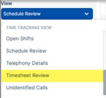 New caregiver timesheet sign-off view in Time Tracking in the CareSmartz360 Agency Portal